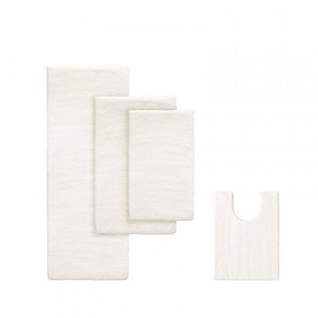 Madison Park Marshmallow Memory Bath Rug, Ivory - 24 X 40 In.